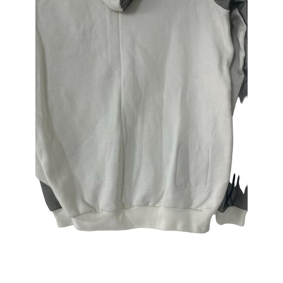 QBISM Quentin Nghiem Vintage Denim Patchwork Zip Up Hoodie Sz M NEW - Picture 9 of 10